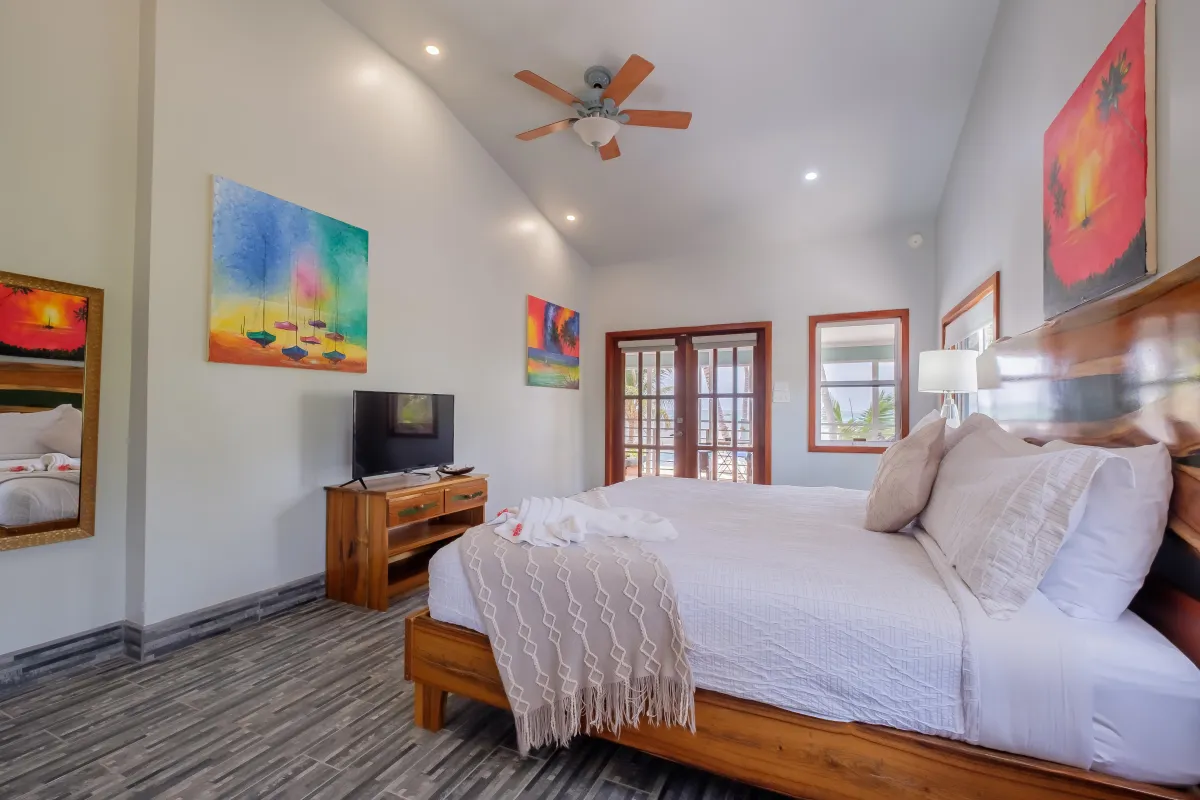 Bedroom with Walkout to Pool Area