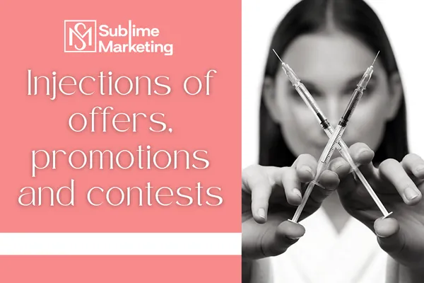 Injections of offers, promotions and contests.