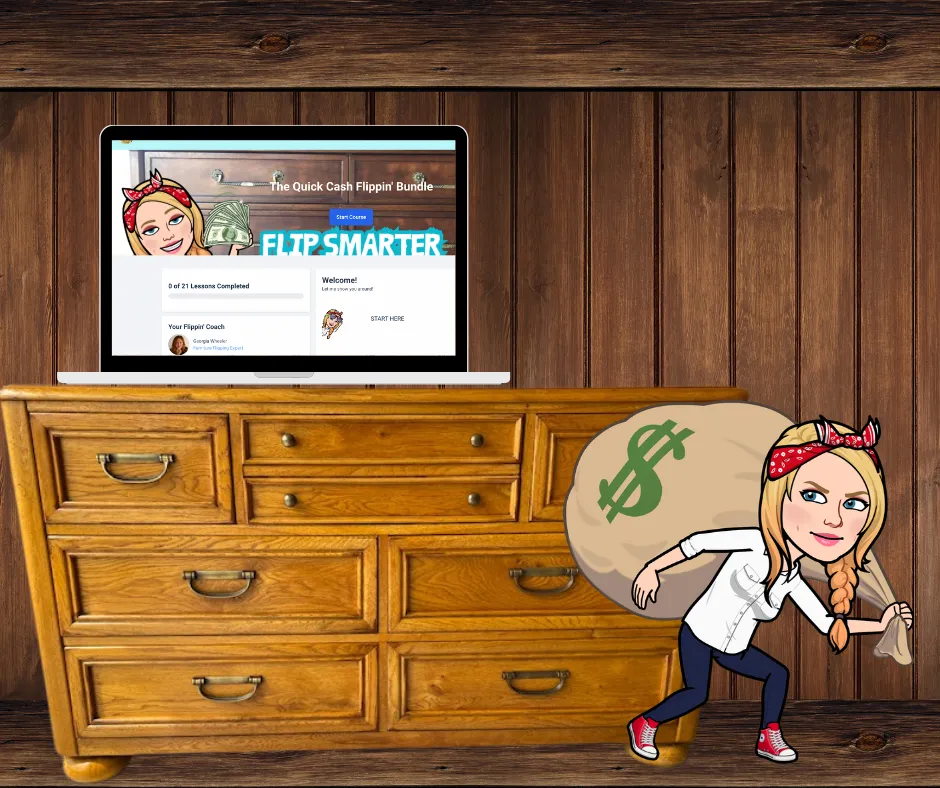 Maple money bag and dresser