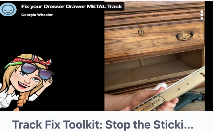 Repairing Drawer Tracks 