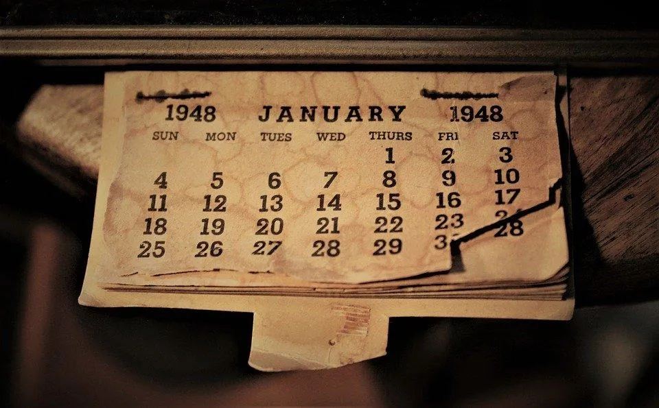 Old calendar