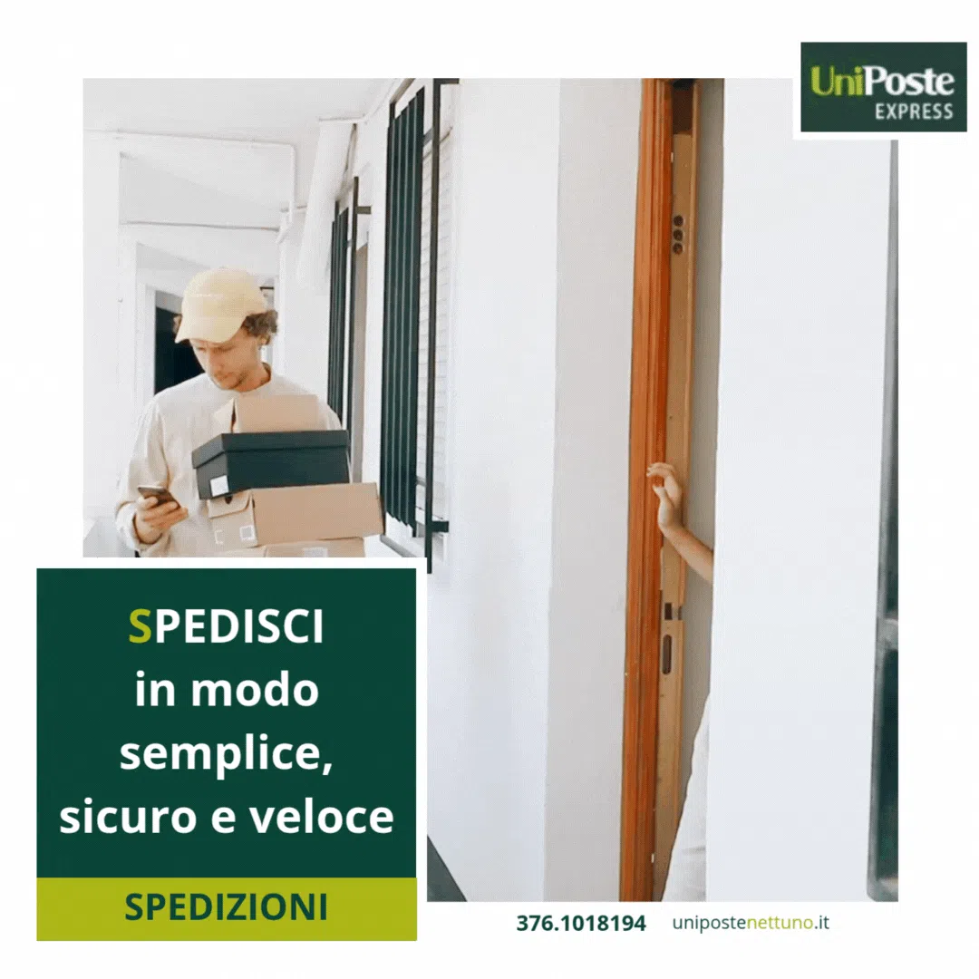 Spedisci in modo semplice, sicuro e veloce con UniPoste Nettuno

