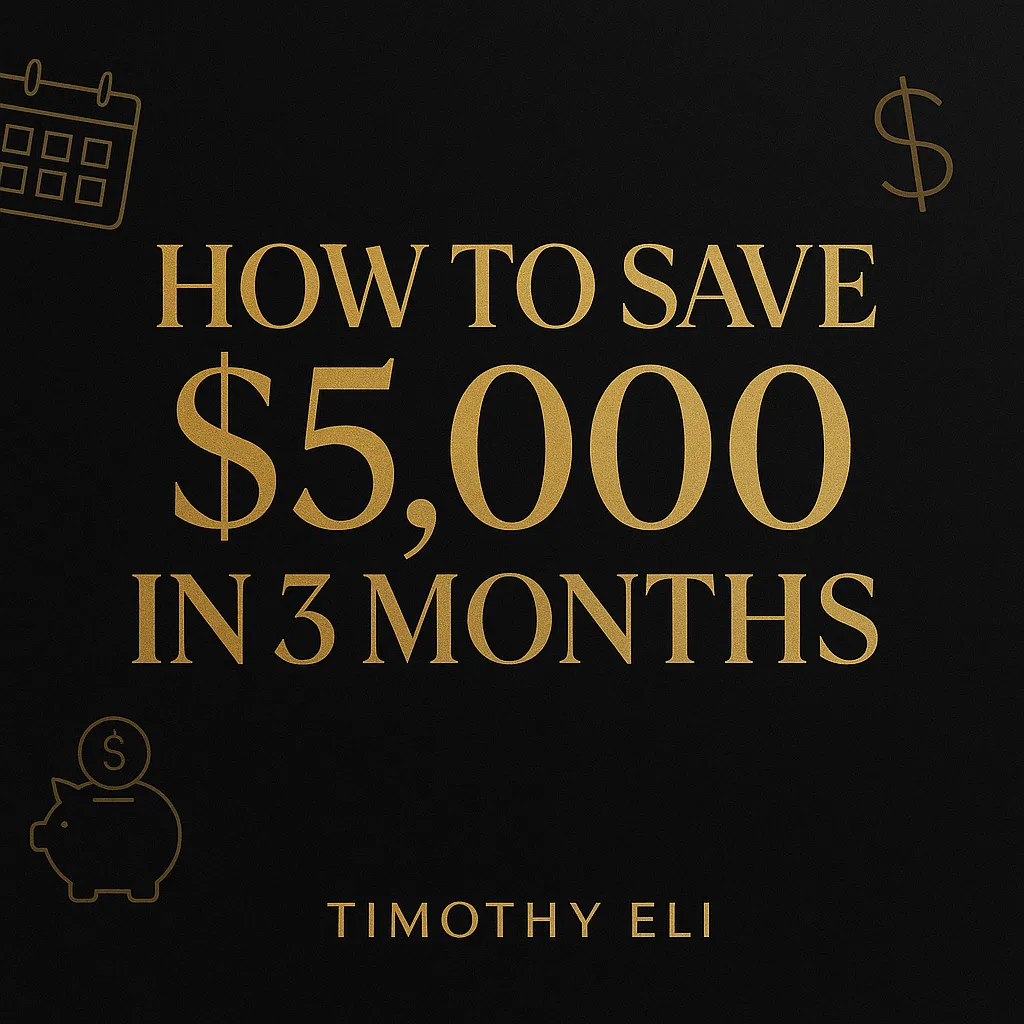 How to Save $5,000 in 3 Months (Without Losing Your Mind)