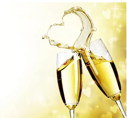 champagne glasses
