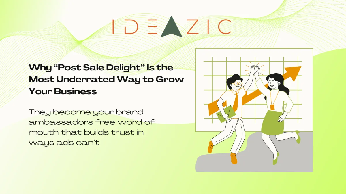 Happy business owner celebrating customer satisfaction and repeat sales through excellent post sale support