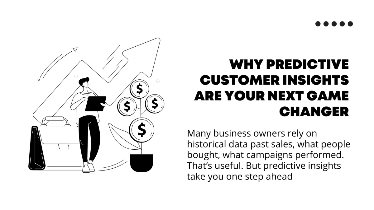Business owner analyzing predictive customer insights to anticipate future needs and drive growth
