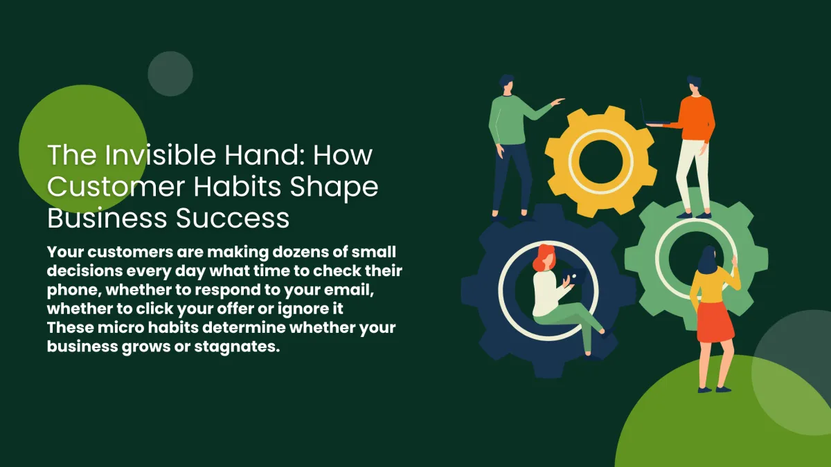 Business owner analyzing customer behavior patterns and daily habits to improve marketing strategy and brand engagement