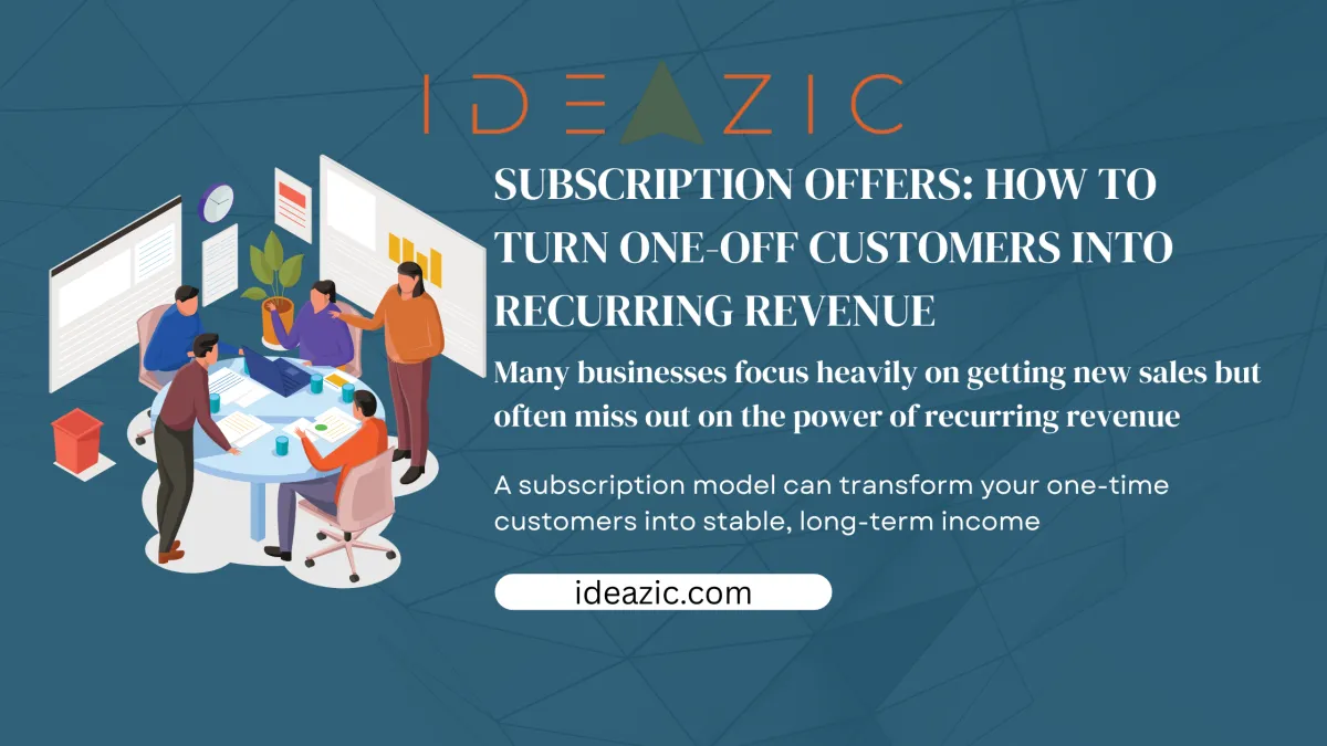 Subscription revenue growth strategy concept illustration showing recurring income, customer retention, and business scalability
