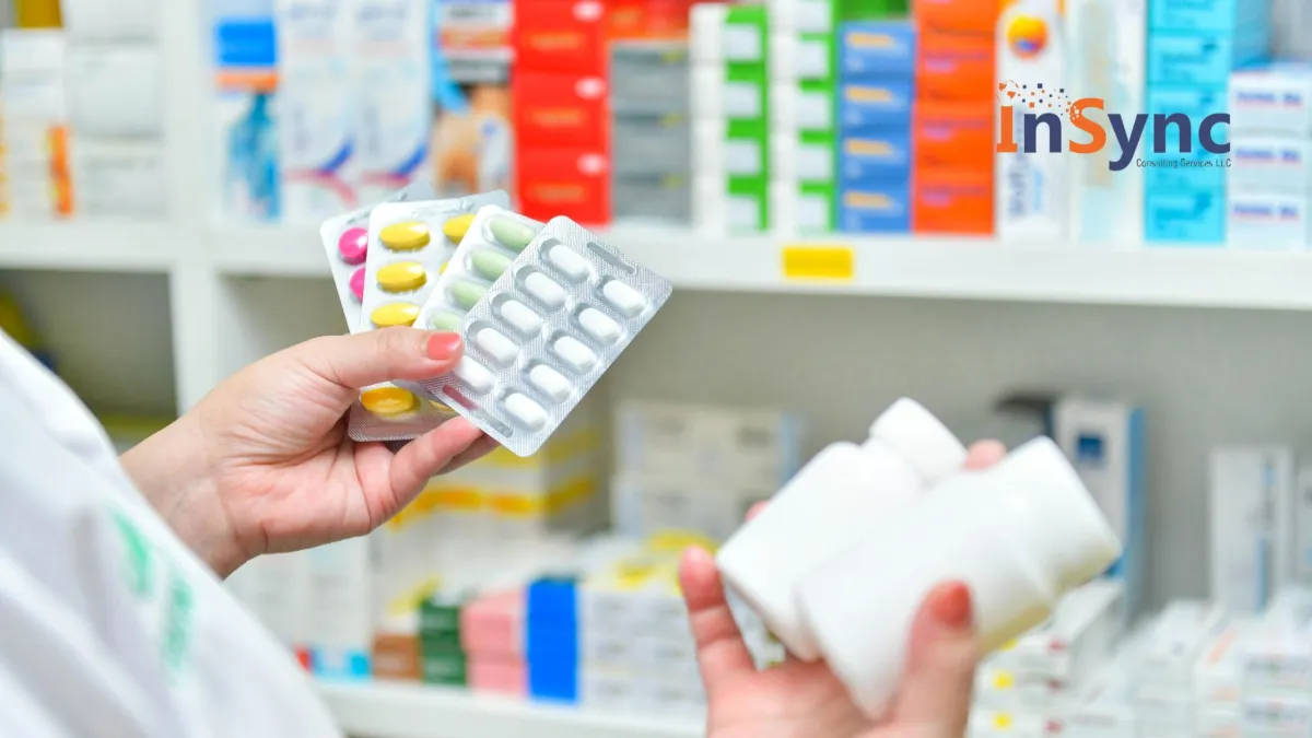 Reviewing medication with a clipboard in hand, symbolizing expertise, patient care, and professionalism in the healthcare industry.