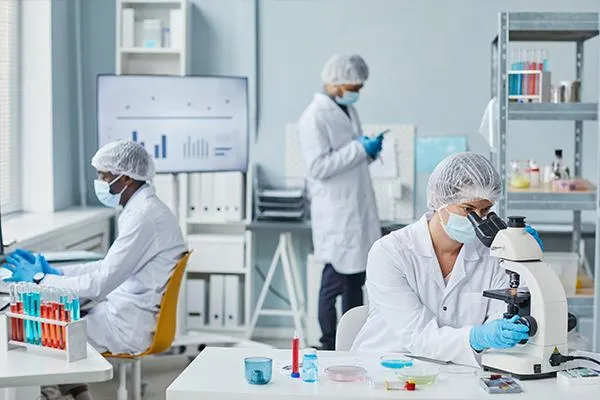 scientists working in the laboratory