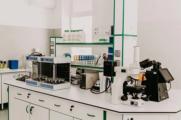 lab equipment arranged neatly