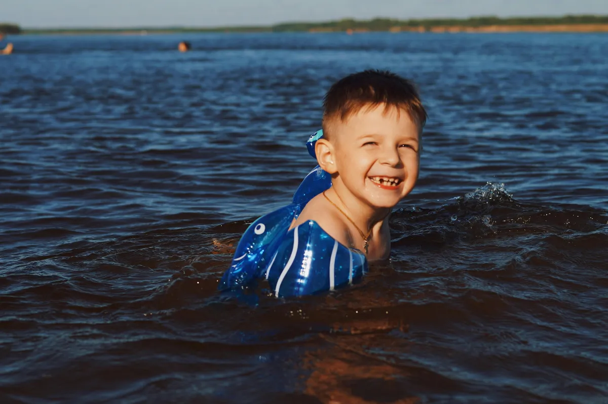 Boy with Floatie