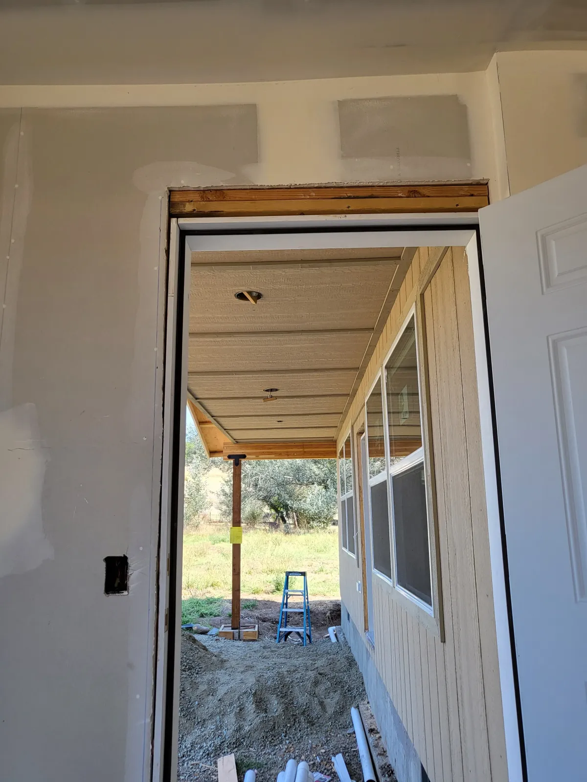 New door frame and drywall renovation project for Oregon home by Parker Built Construction