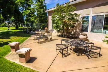 concrete patio