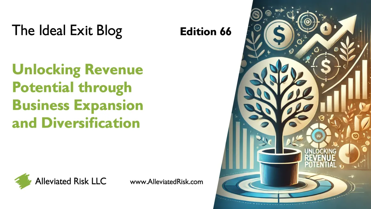 The Ideal Exit Blog - Edition 66 - Unlocking Revenue Potential through Business Expansion and Diversification