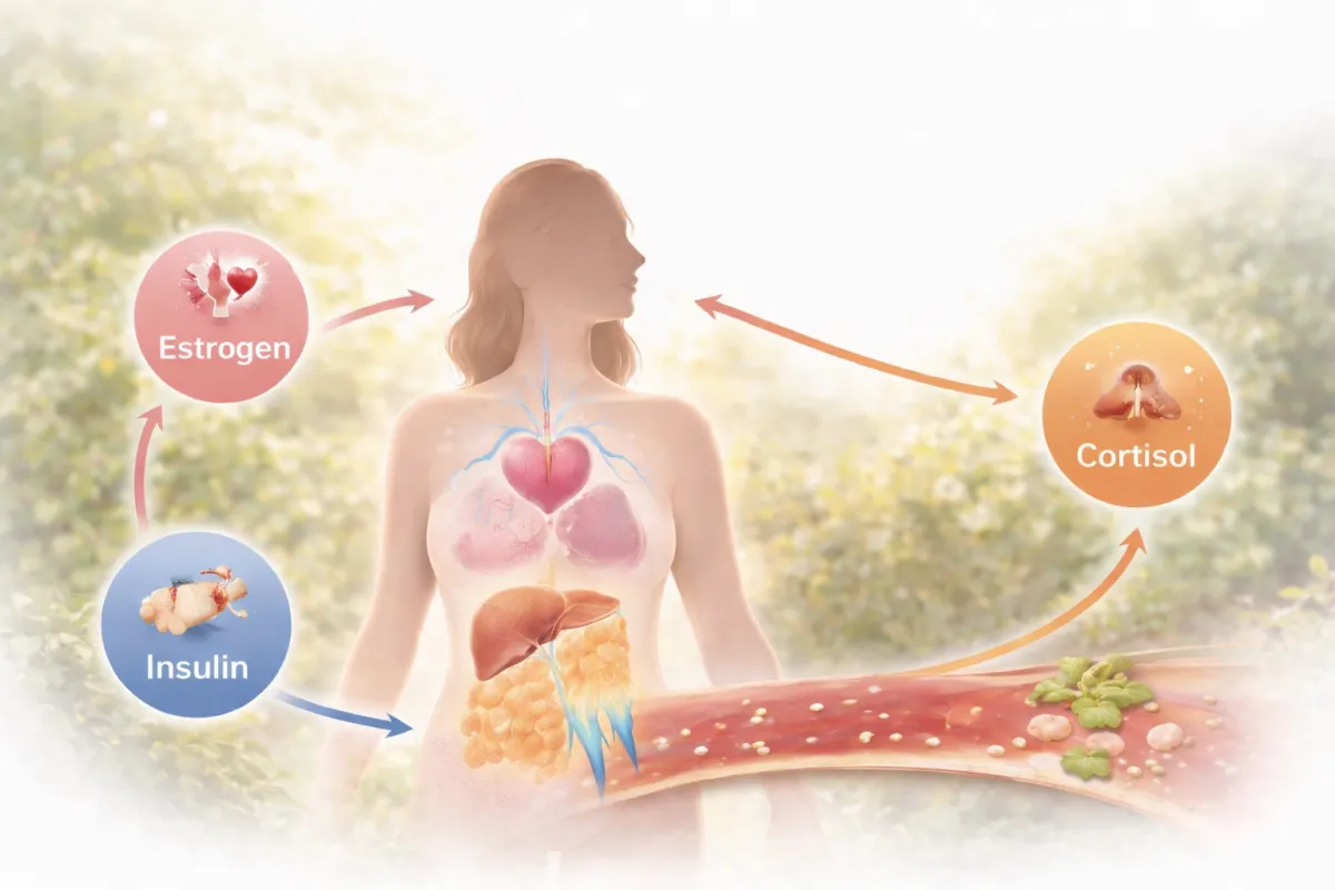 Why Midlife Hormones Change Cholesterol, Blood Sugar, and Weight