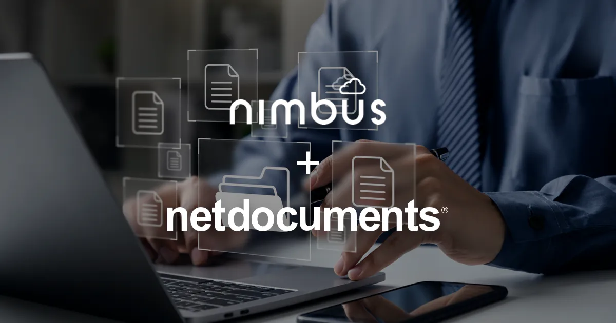 Netdocuments and Nimbus