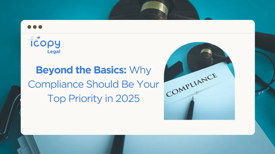 Professional reviewing compliance documents with a laptop, ensuring data security and regulatory adherence in a legal setting.