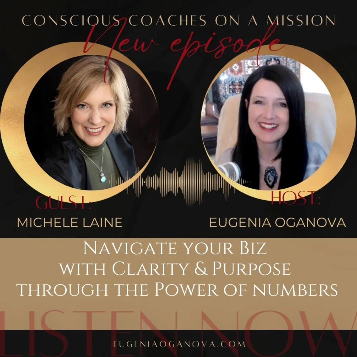 Michele Laine interview with Eugenia Oganova on Conscious Coaches on a Mission podcast