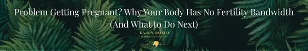 Problem Getting Pregnant — The Fertility Bandwidth Explanation No One Gave You