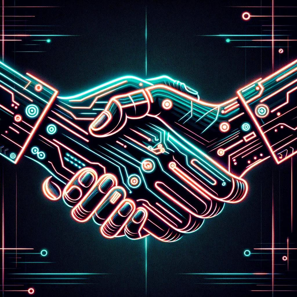 two hands shaking hands