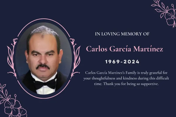 Carlos García Martínez obituary