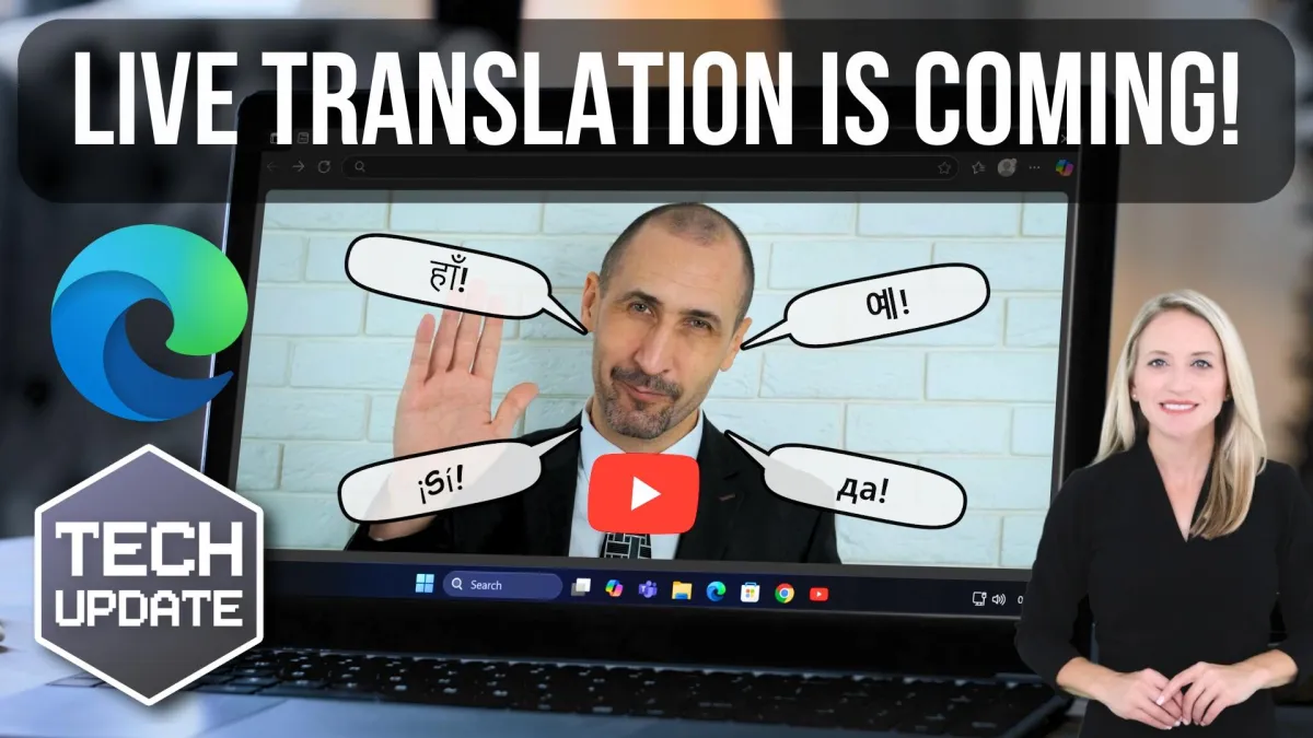 AI audio translation previews in Microsoft Edge - Banks Technology Services