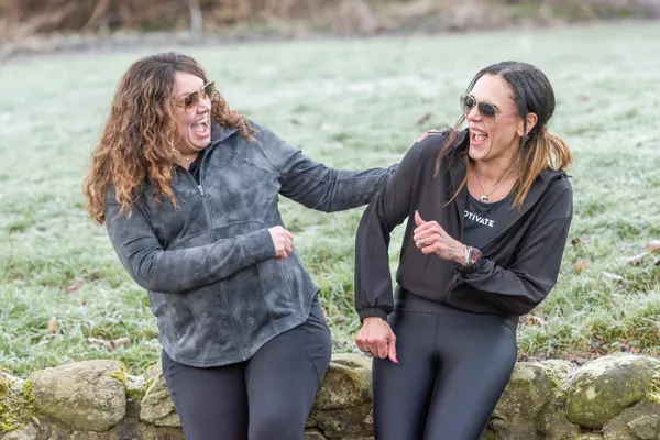 Mel & Suzzie together having fun