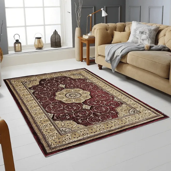 SULTAN COLLECTION DESIGN 395 - RED BEIGE