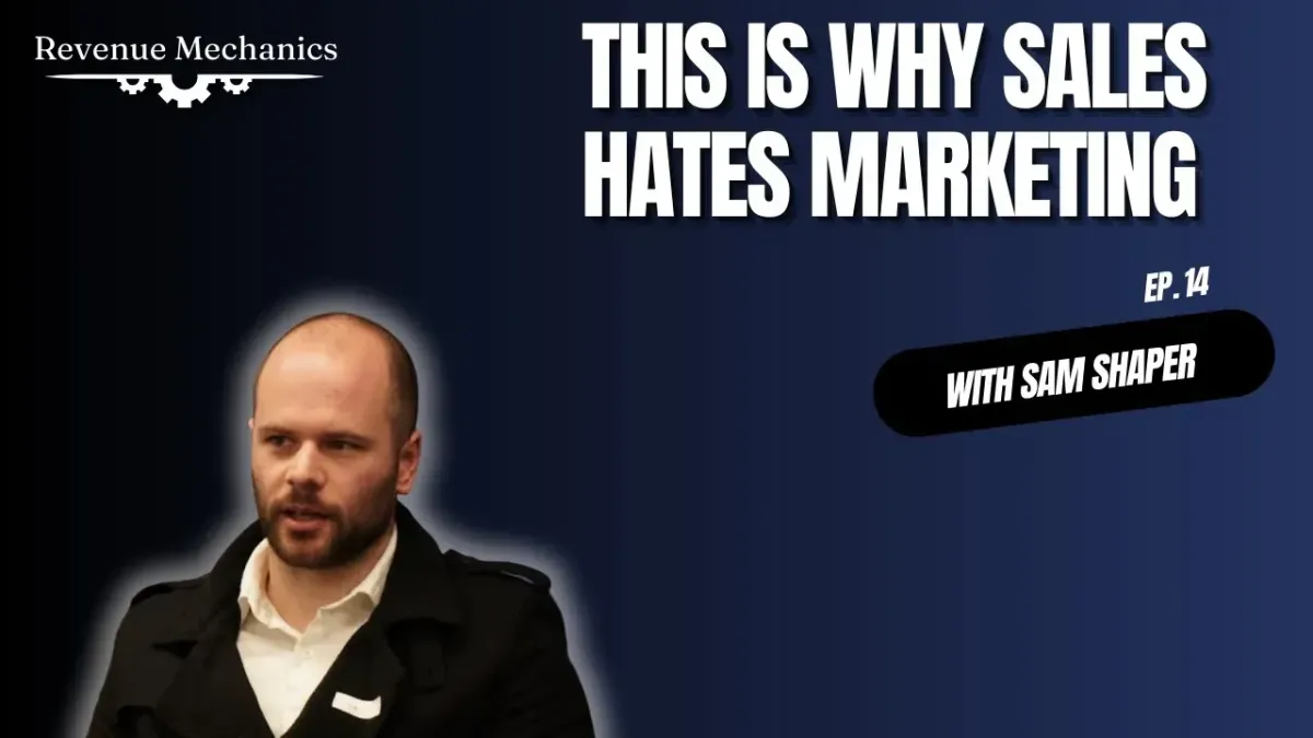 Why Sales Hates Marketing...