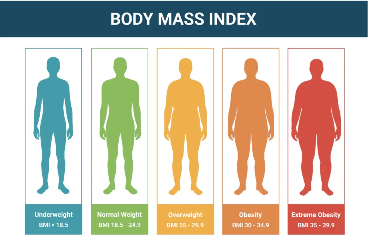 Measuring based on height and weight doesn't take muscle mass into account.