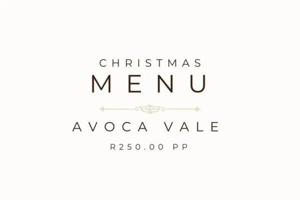 Christmas Menu