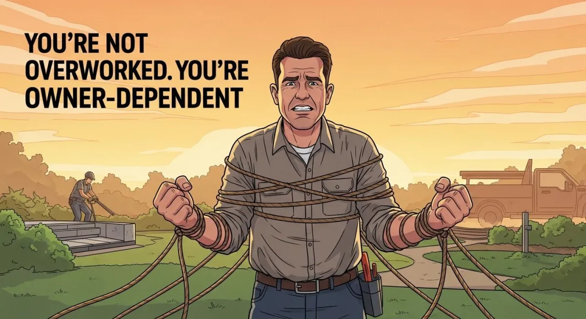 You’re Not Overworked. You’re Owner-Dependent.