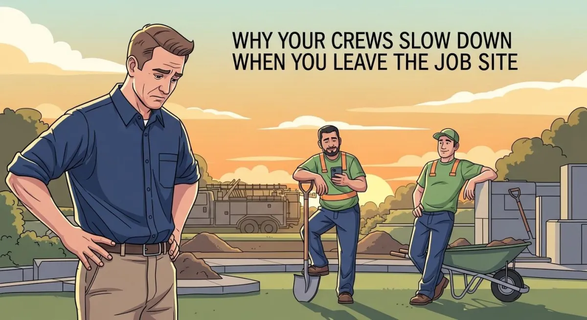 Why Your Crews Slow Down When You Leave the Job Site