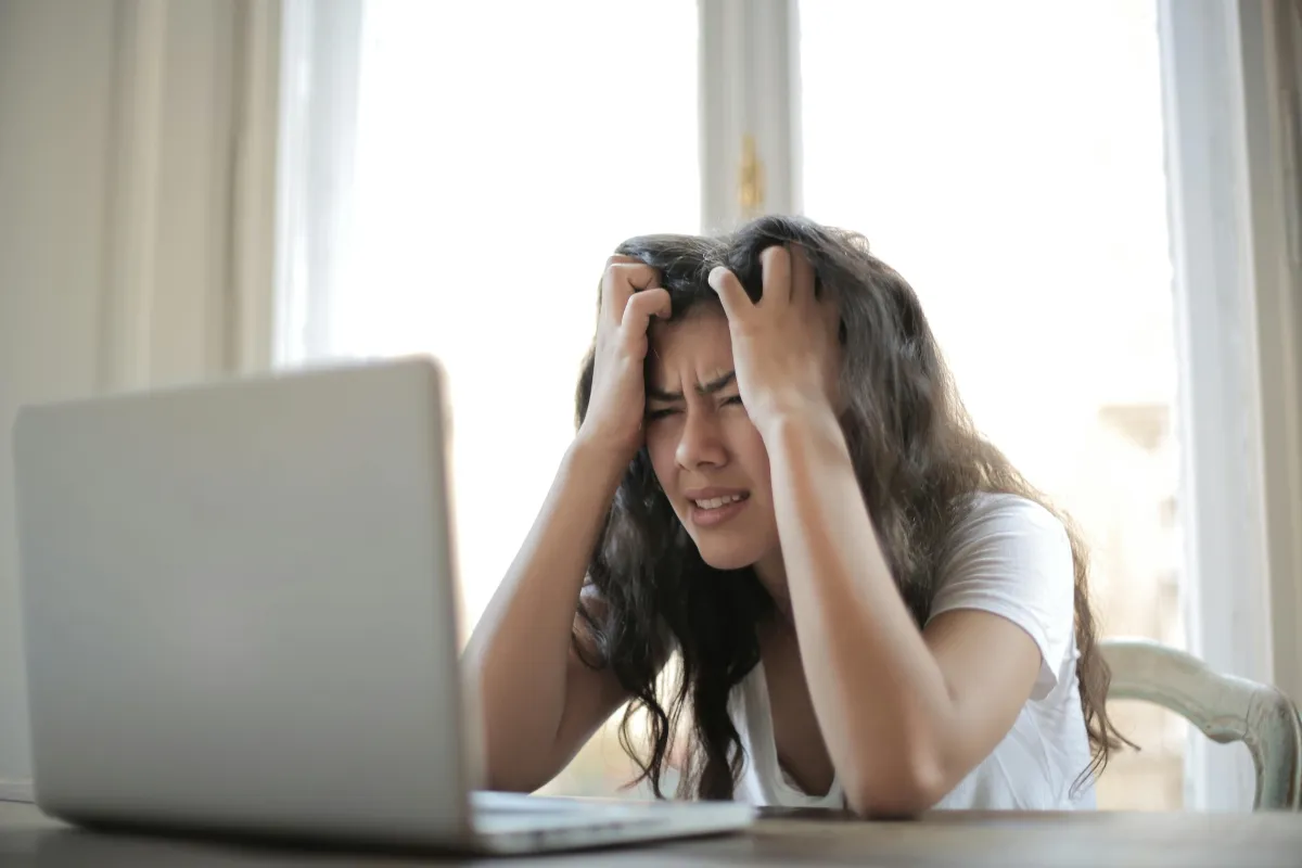 Stressed woman