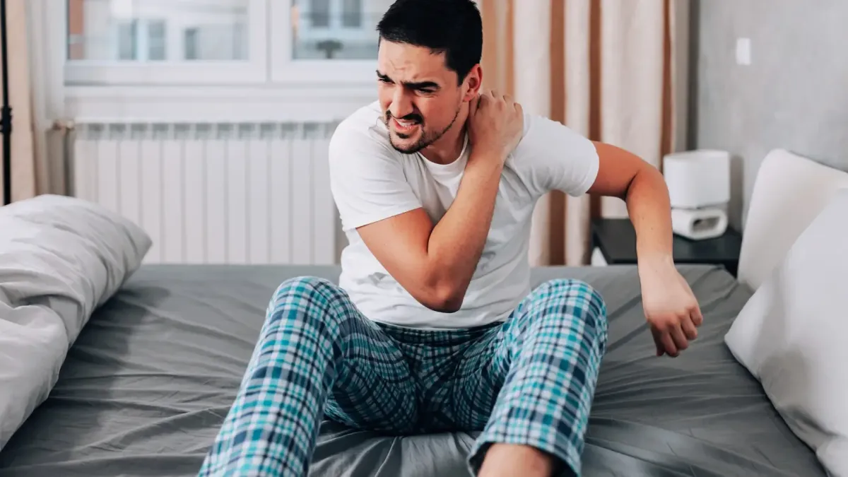 What is the best position to sleep in with a FROZEN SHOULDER?