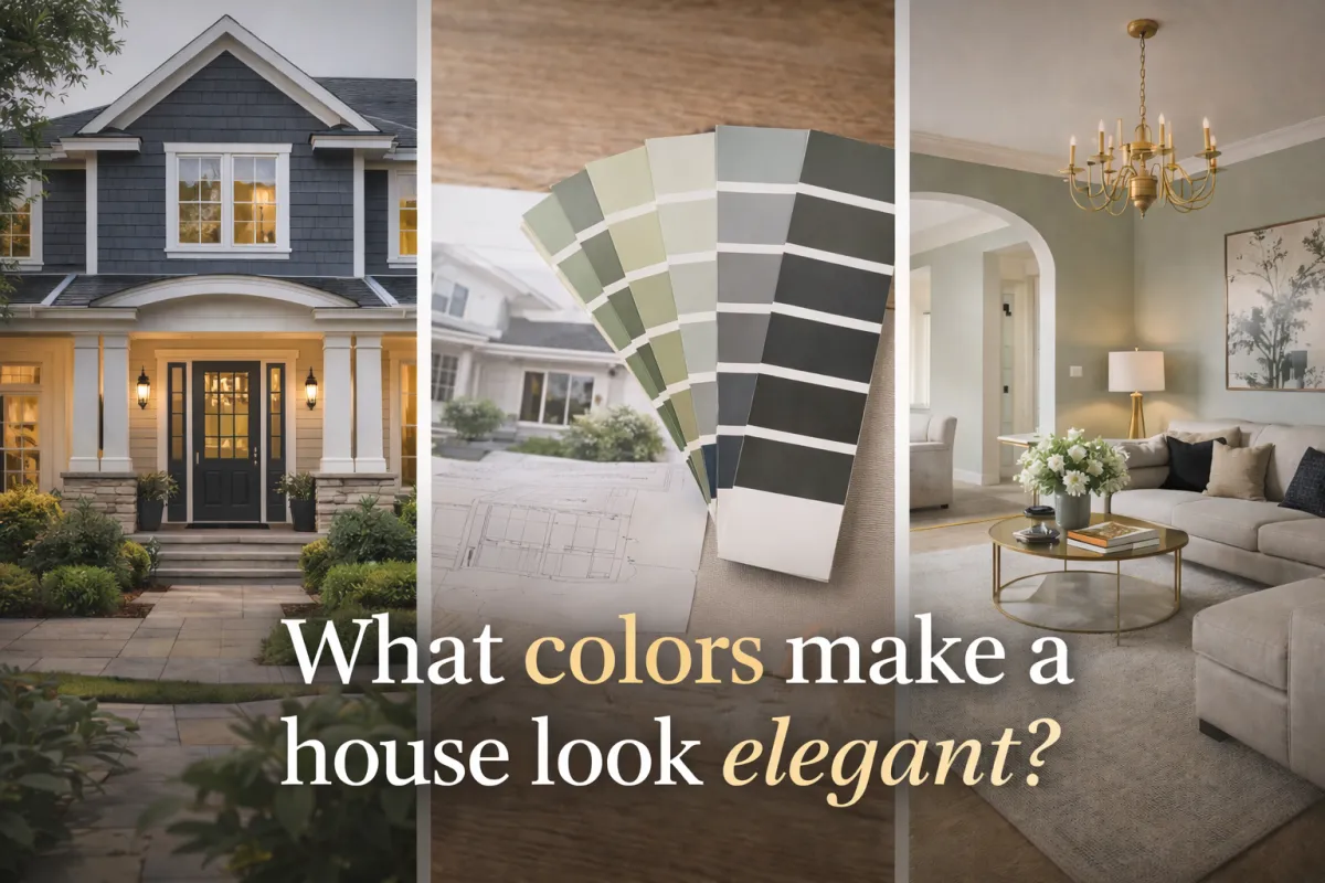 Home design tips showcasing elegant interior and exterior paint colors that enhance the style, balance, and sophistication of a modern home.