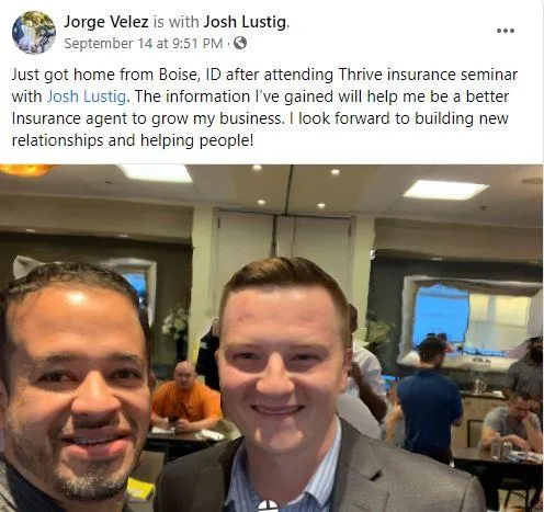 Thrive 2.0 Seminar, IMG, Josh Lustig, Masterclass