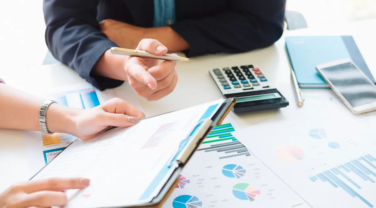 Finances on desk