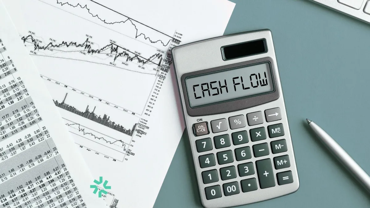 Calculator with words cash flow