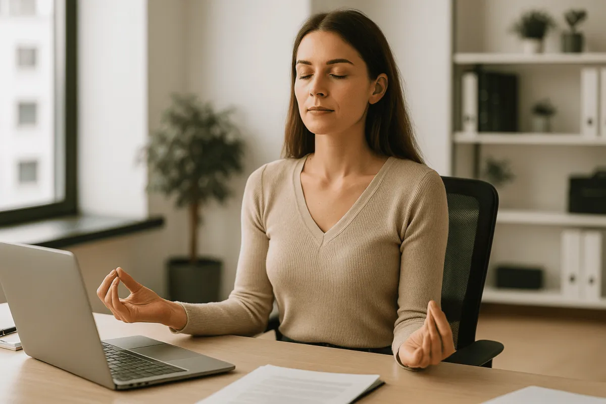 Wie Meditation Stress im Berufsalltag reduziert – und dir neue Kraft schenkt