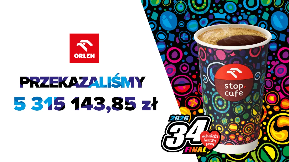 5,3 mln zł od klientów ORLENU dla oddziałów WOŚP