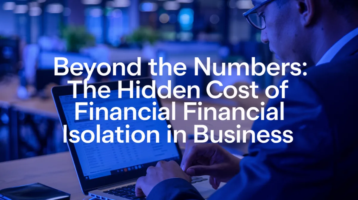 Beyond the Numbers: The Hidden Cost of Financial Isolation in Business