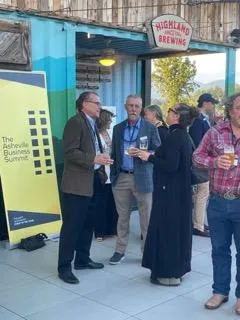 Asheville Business Summit VIP dinner at the Highland Brewery Rooftop