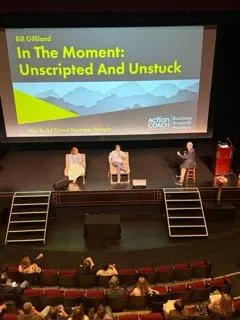 ActionCoach Bill Gilliland Coaching onstage at the Asheville Business Summit