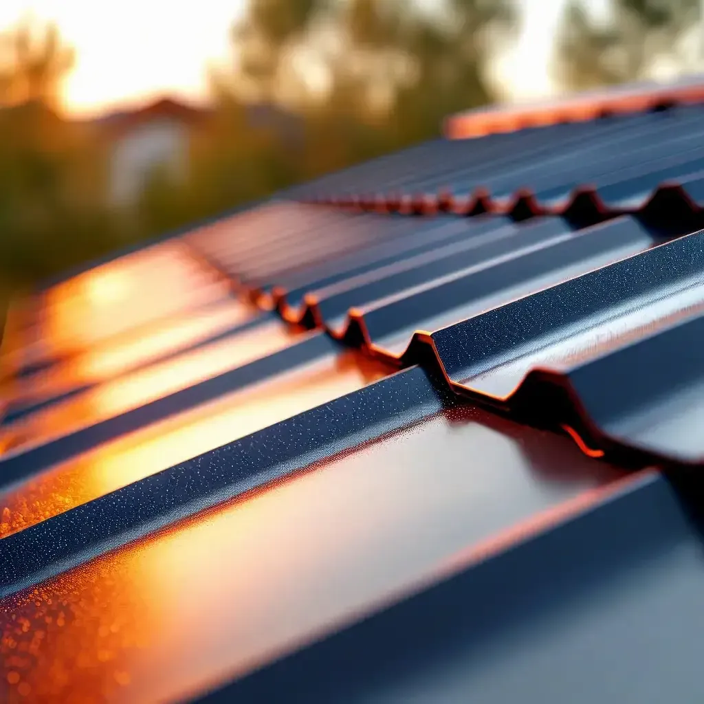 Modern metal roof showcasing new roofing technology and advanced materials