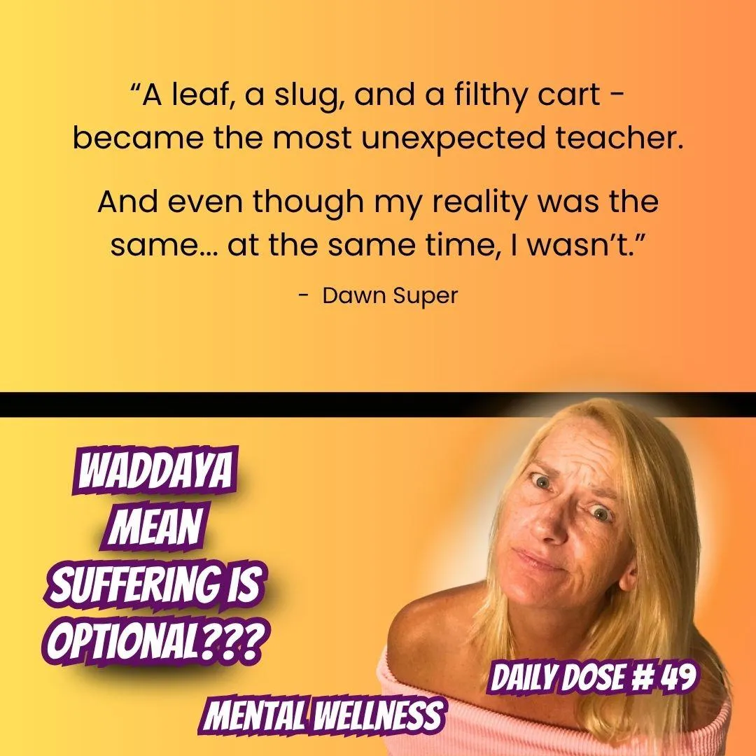 Perspective shift and resilience reminder from Daily Dose of Dawn at dawn about noticing beauty instead of focusing on suffering