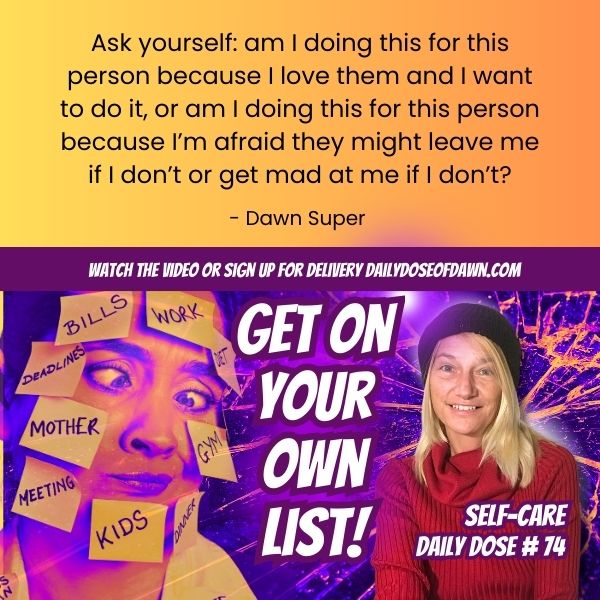 Self-worth and boundary-setting reminder from Daily Dose of Dawn at dawn about stopping people pleasing and choosing yourself