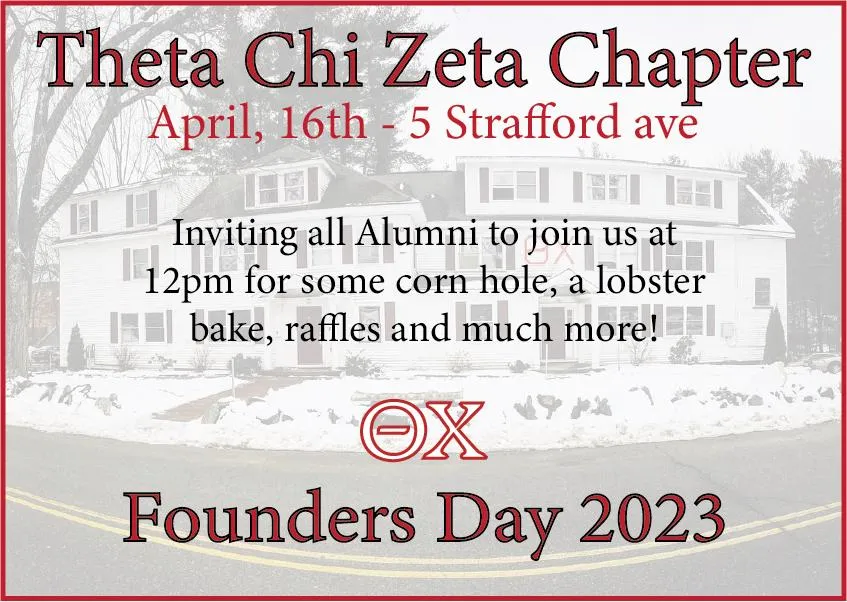 Founder's Day Celebration on April 16th