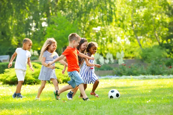 Children Playing Football